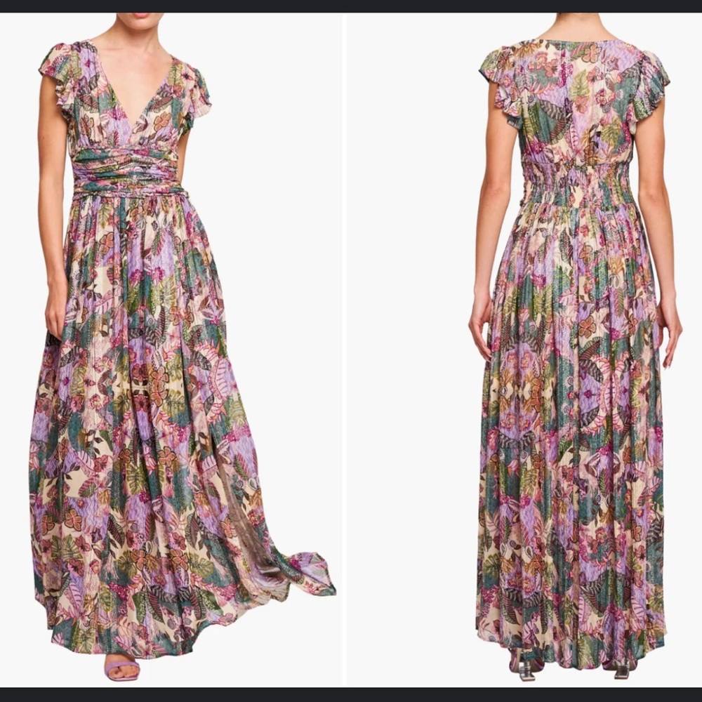 Jennsen Ruched Maxi Dress - - Picture 1 of 8